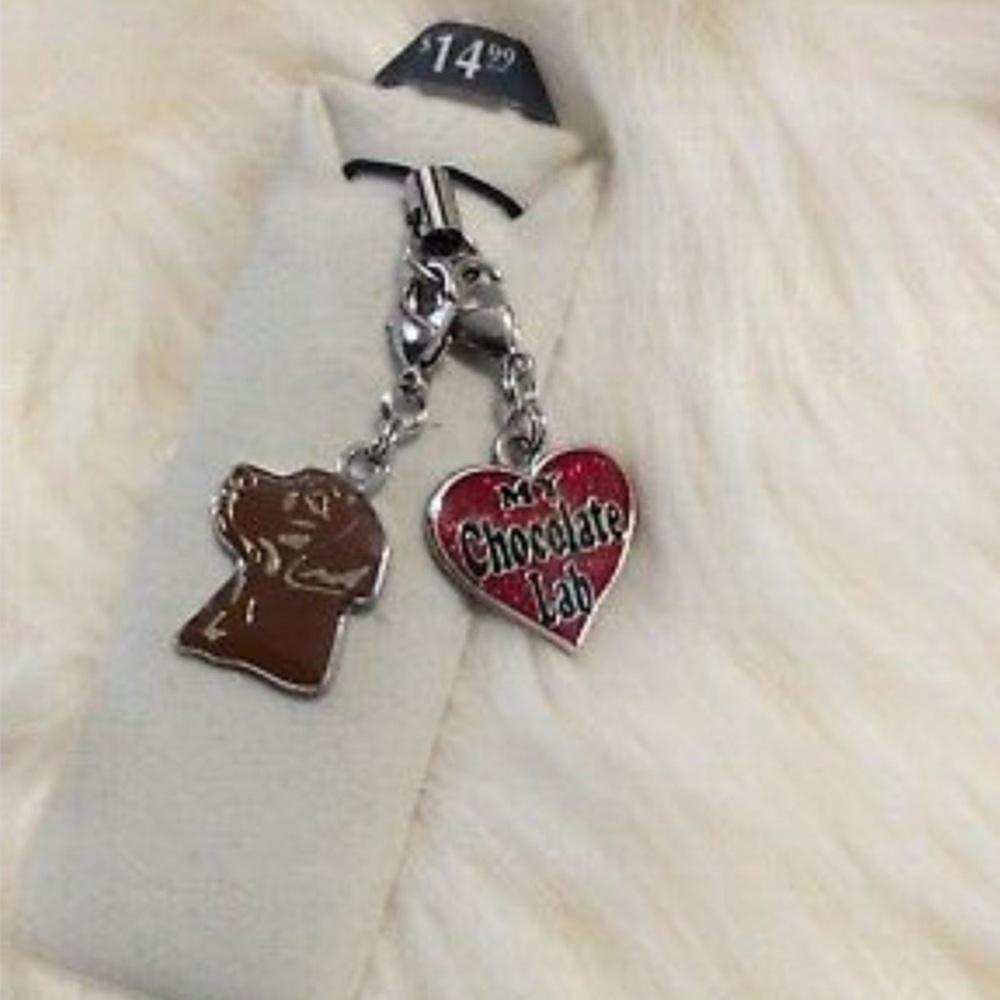 New Piercing Pagoda Lab Dog Cell Phone CHARM